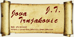 Jova Trnjaković vizit kartica